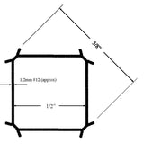 #12 x 1/2” Nylon Aquaculture Netting