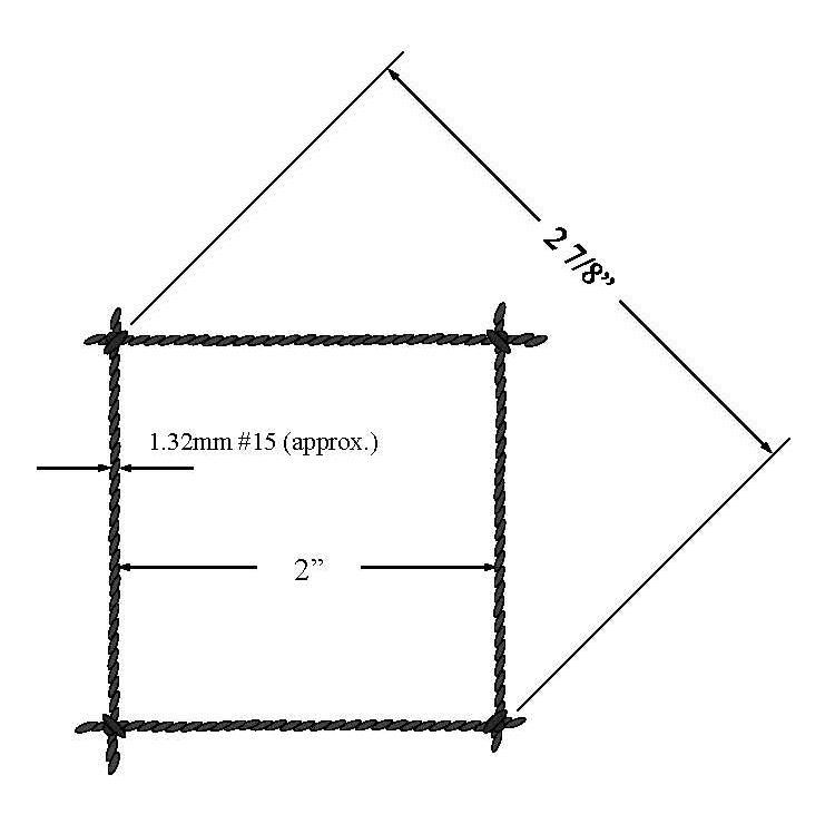 #15 x 2” PE Bird Exclusion Netting