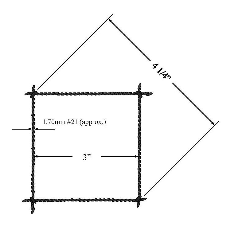 #21 x 3” Nylon Bird Exclusion Netting