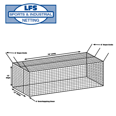 #42 HDPE Batting Cage Net (No Frame) - "Better" Quality